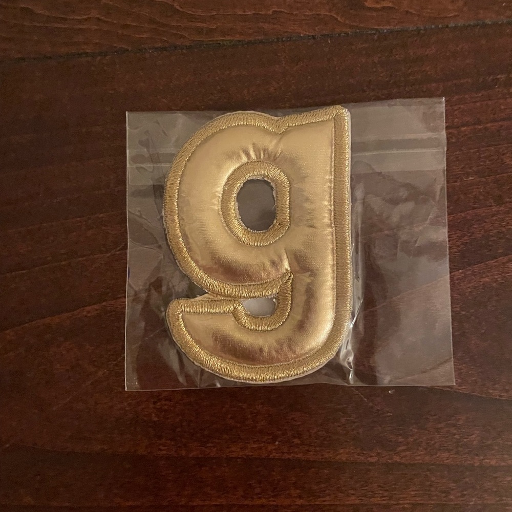 - NWT Stoney Clover Lane Lowercase gold puffy letters NWT - LETTER G